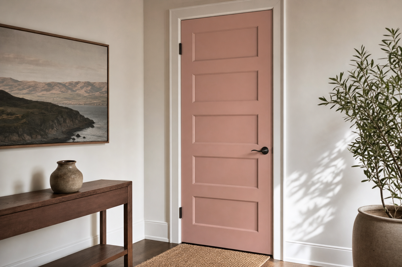 Canyon Earth by Valspar on interior-doors