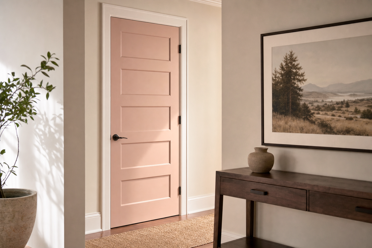 Naked Clay by Valspar on interior-doors