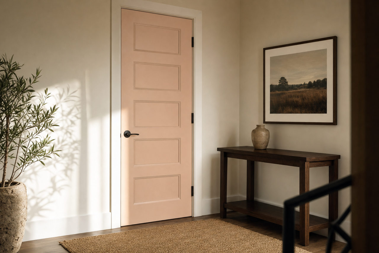 Rodeo Dust by Valspar on interior-doors