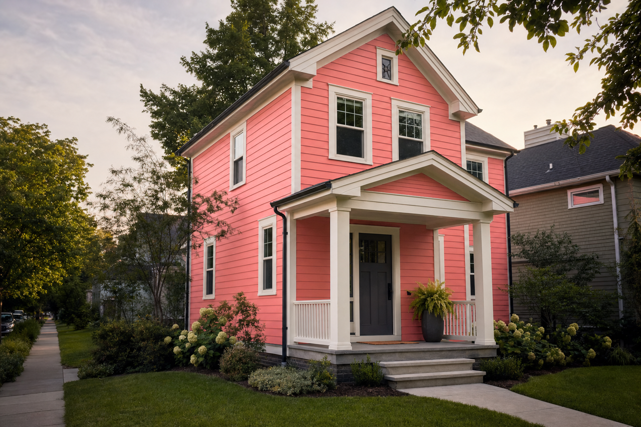 Sweet Melon by Valspar on exterior
