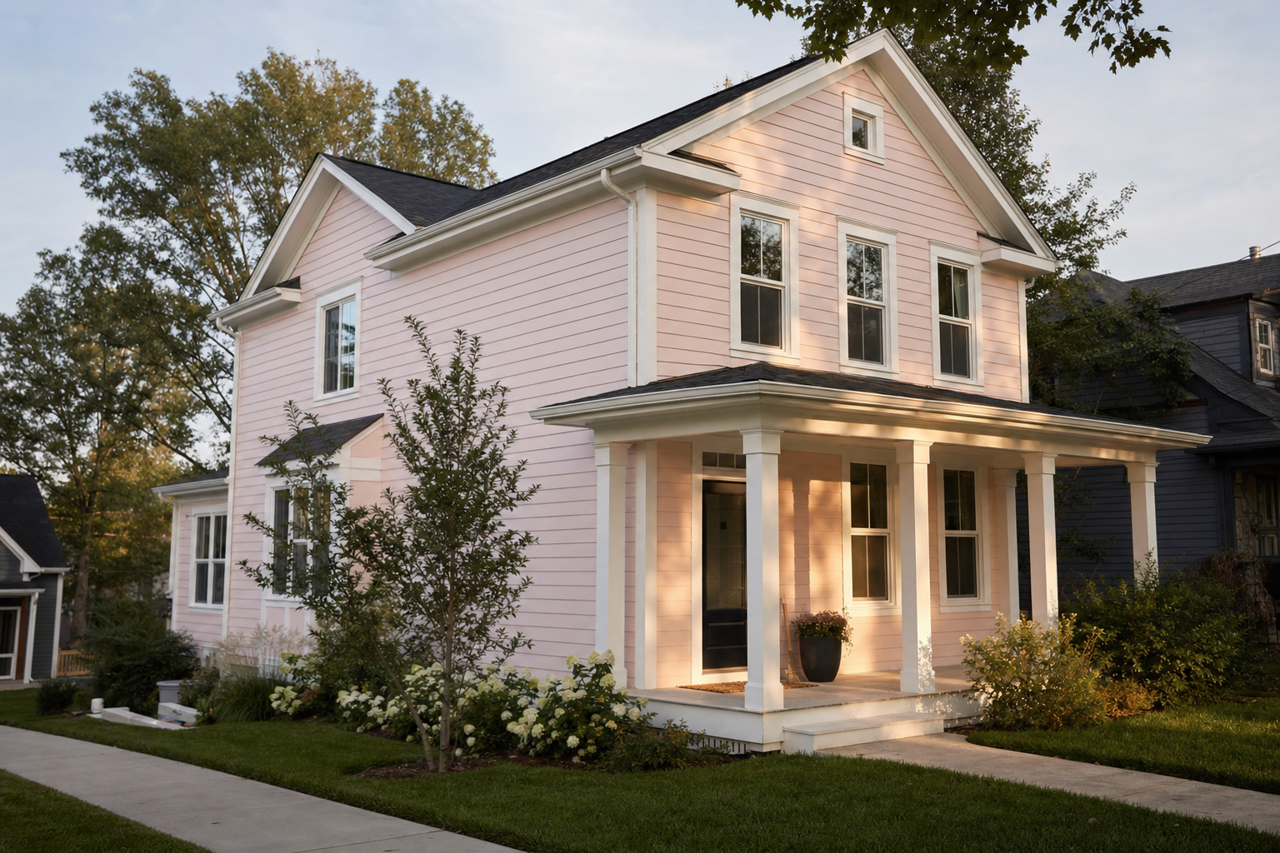 Baby Blush by Valspar on exterior
