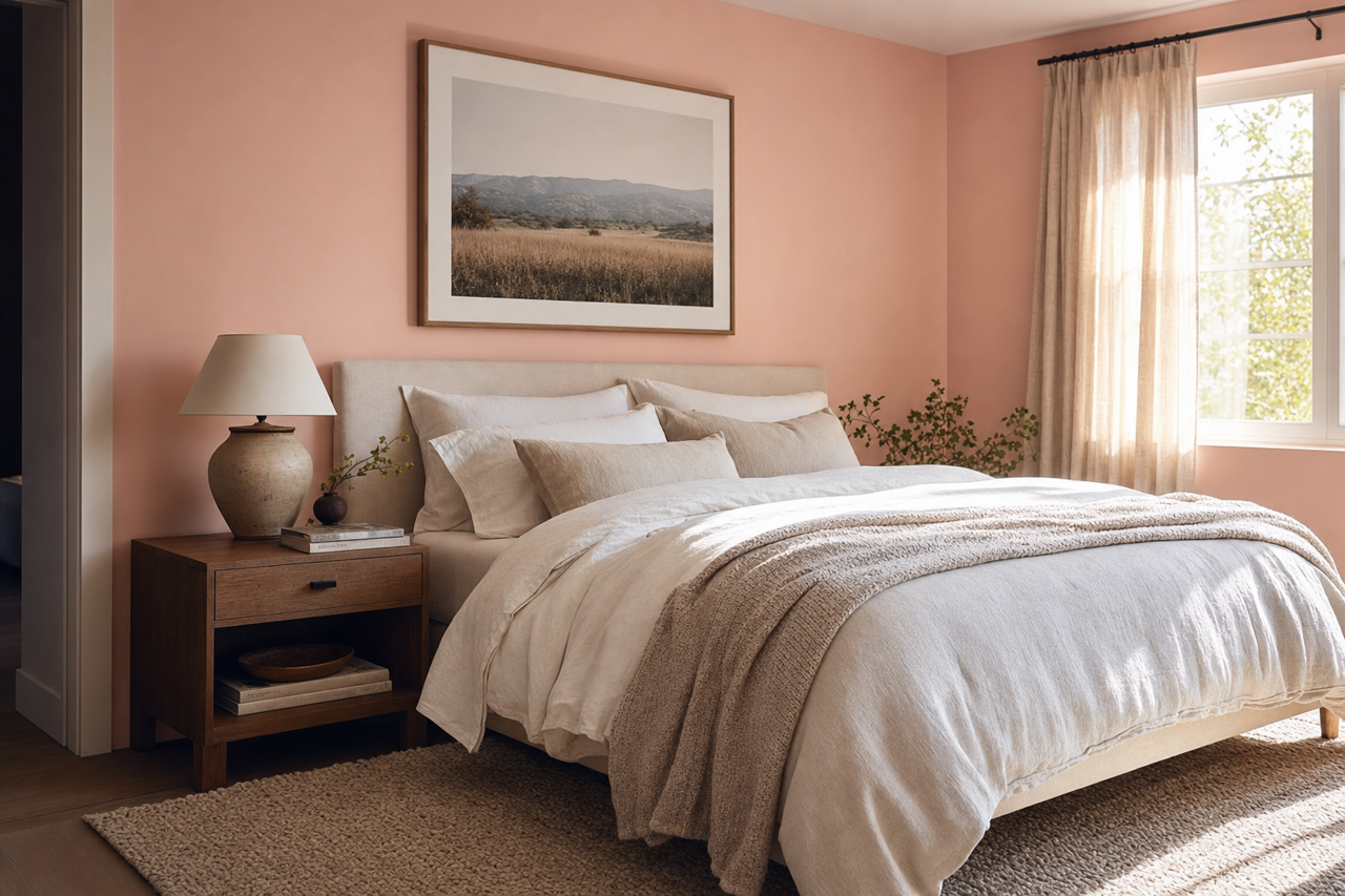 Baby Blush by Valspar on interiors