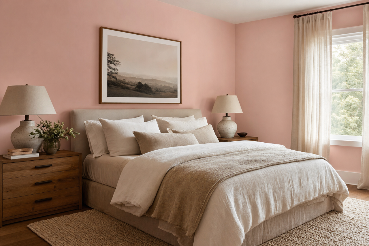 Oh So Pink by Valspar on interiors
