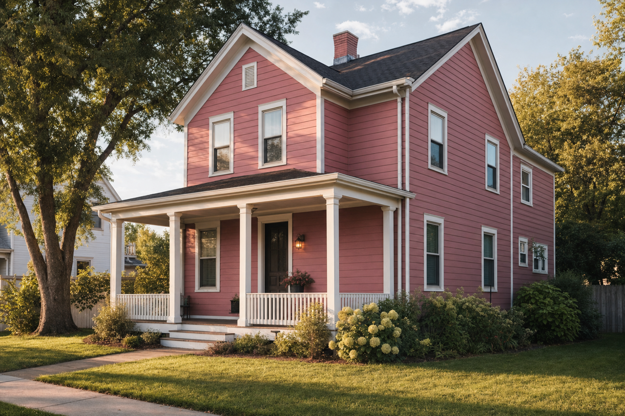 Spanish Rose Shadow by Valspar on exterior