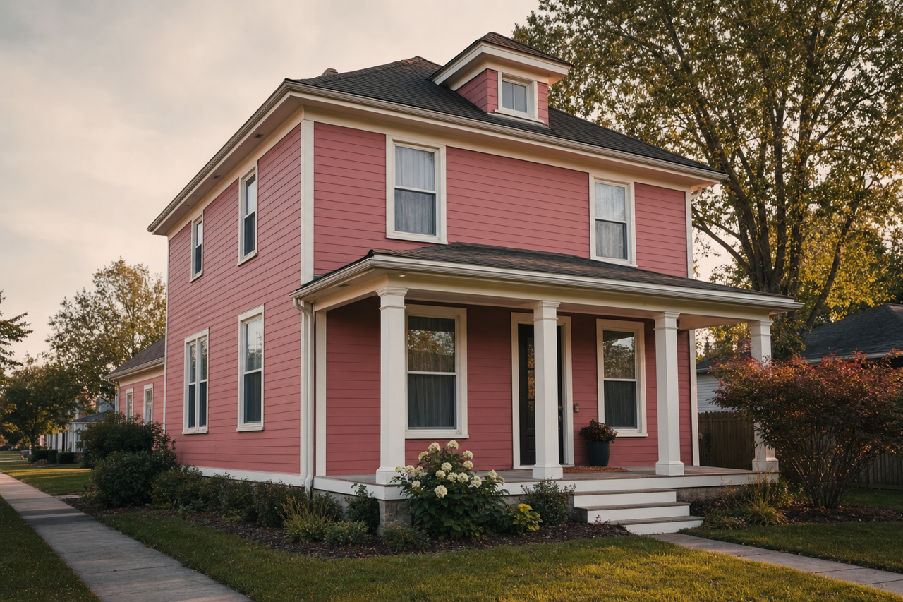 Savannah Red by Valspar on exterior