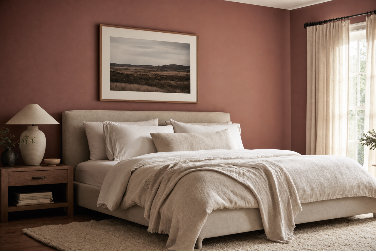 Smoky Hazelnut by Valspar on interiors