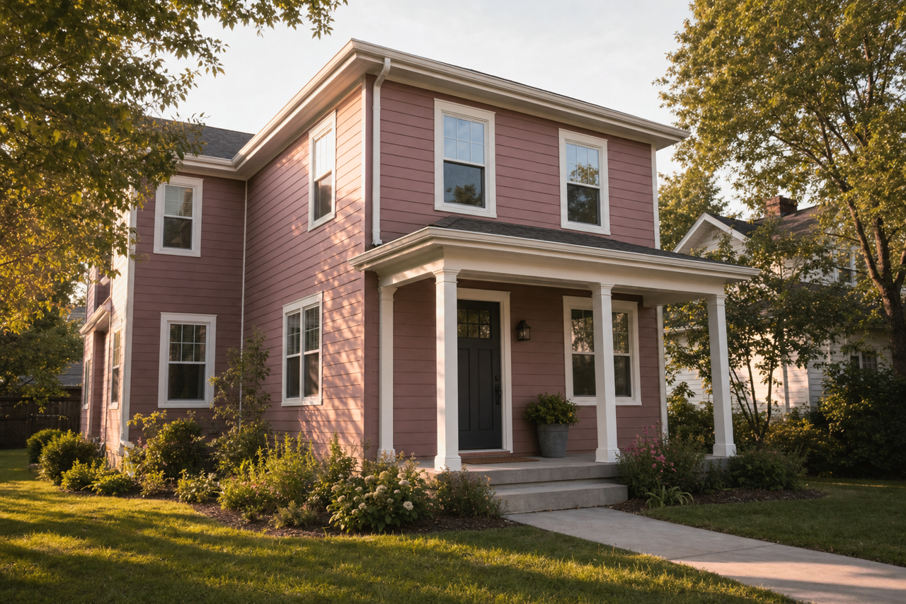 Clay Dusk by Valspar on exterior