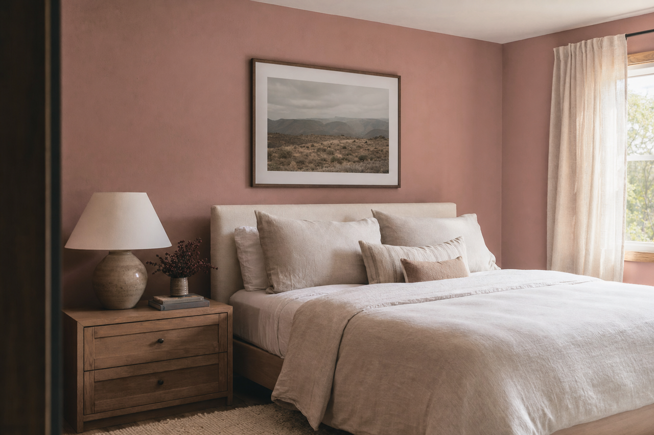 Clay Dusk by Valspar on interiors