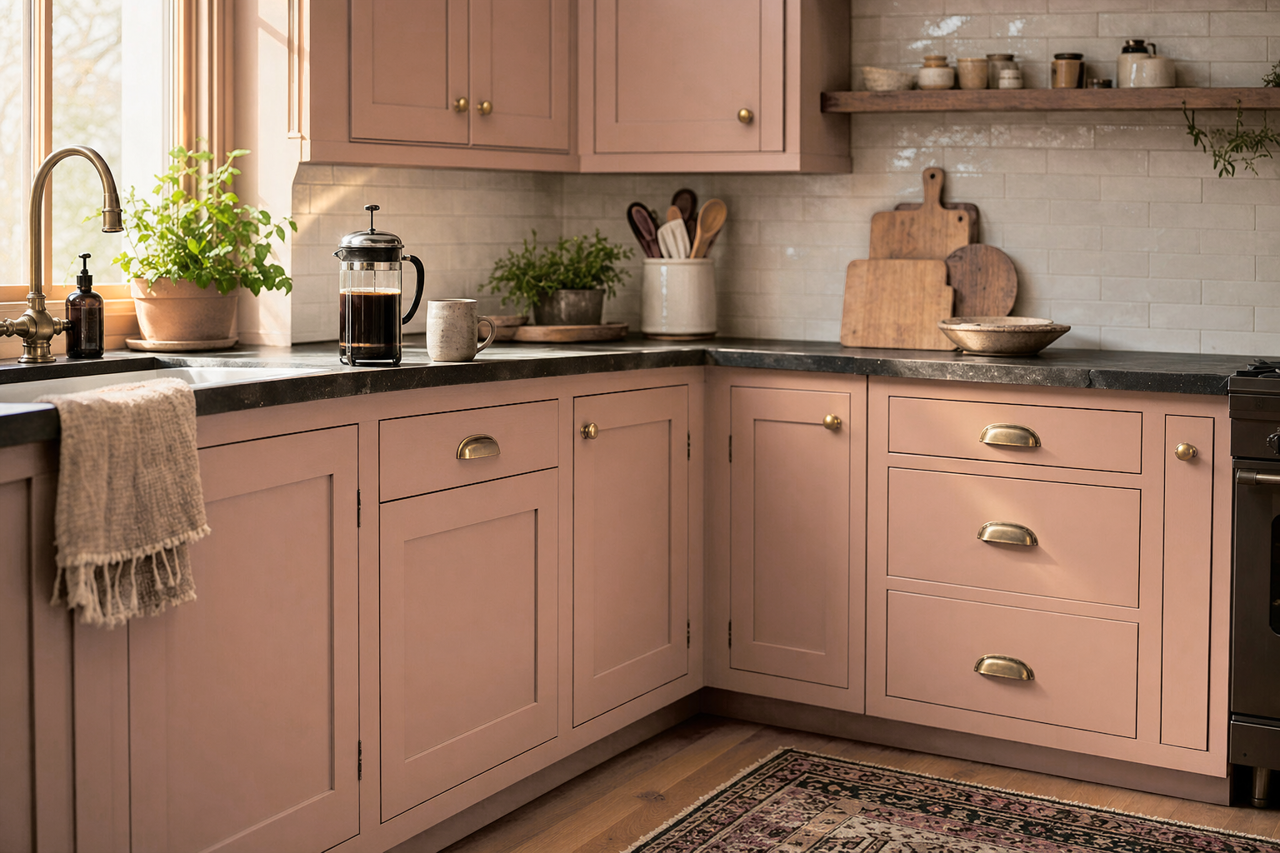 Western Ridge by Valspar on cabinets