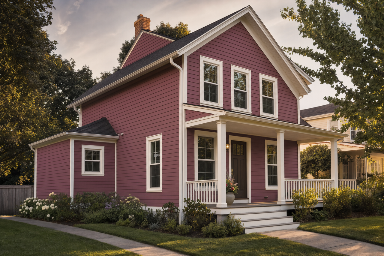 Brown Cherry by Valspar on exterior