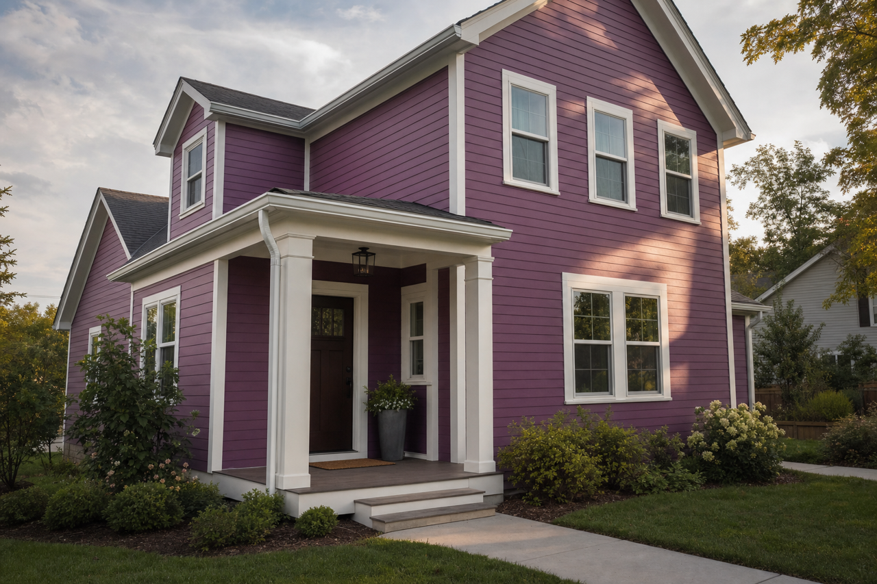 Magician's Cloak by Valspar on exterior