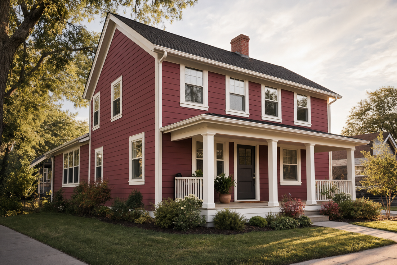 Perennial Red by Valspar on exterior