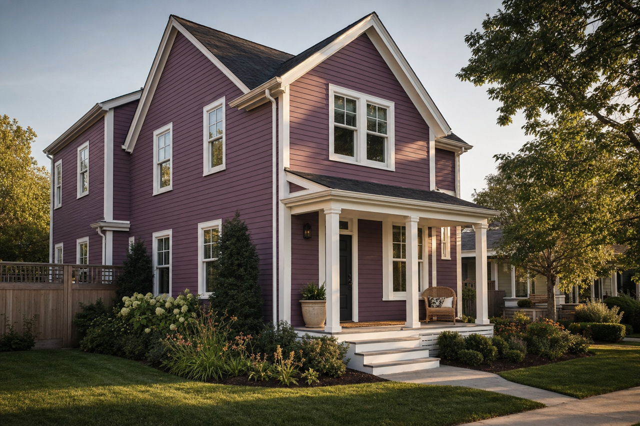 Gypsy Rouge by Valspar on exterior