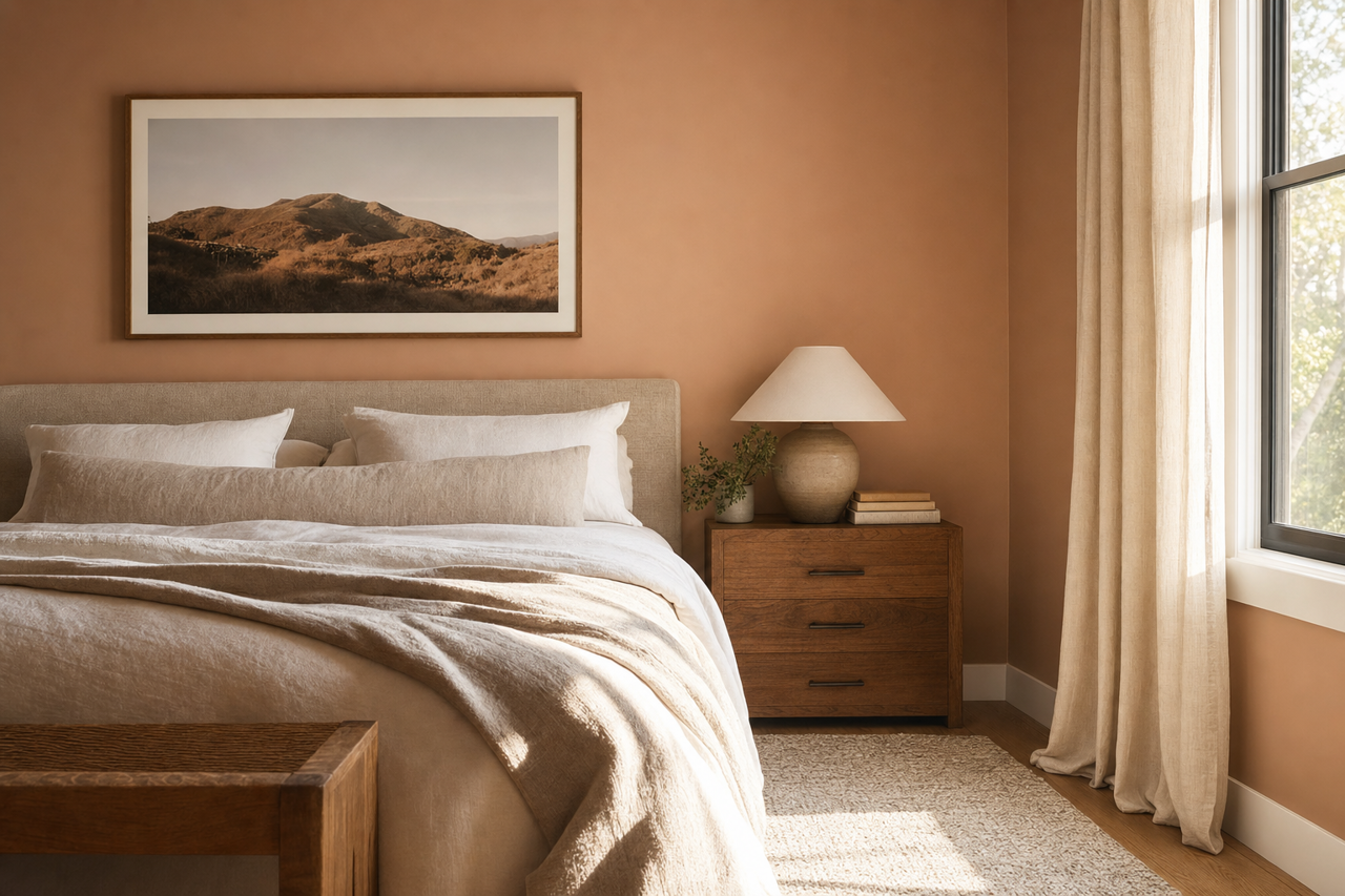 Meadow Pink by Benjamin Moore on interiors