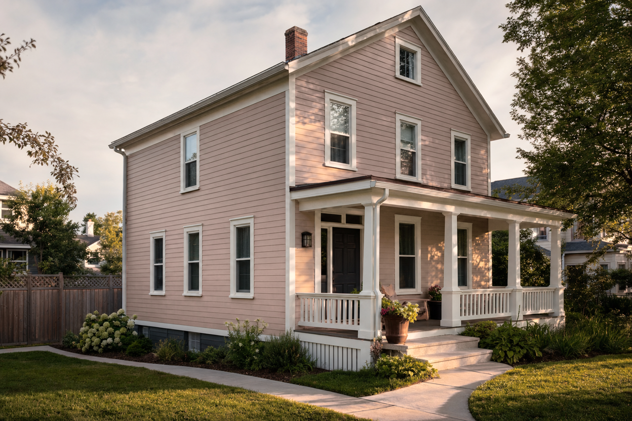 Whispering Wood by Benjamin Moore on exterior