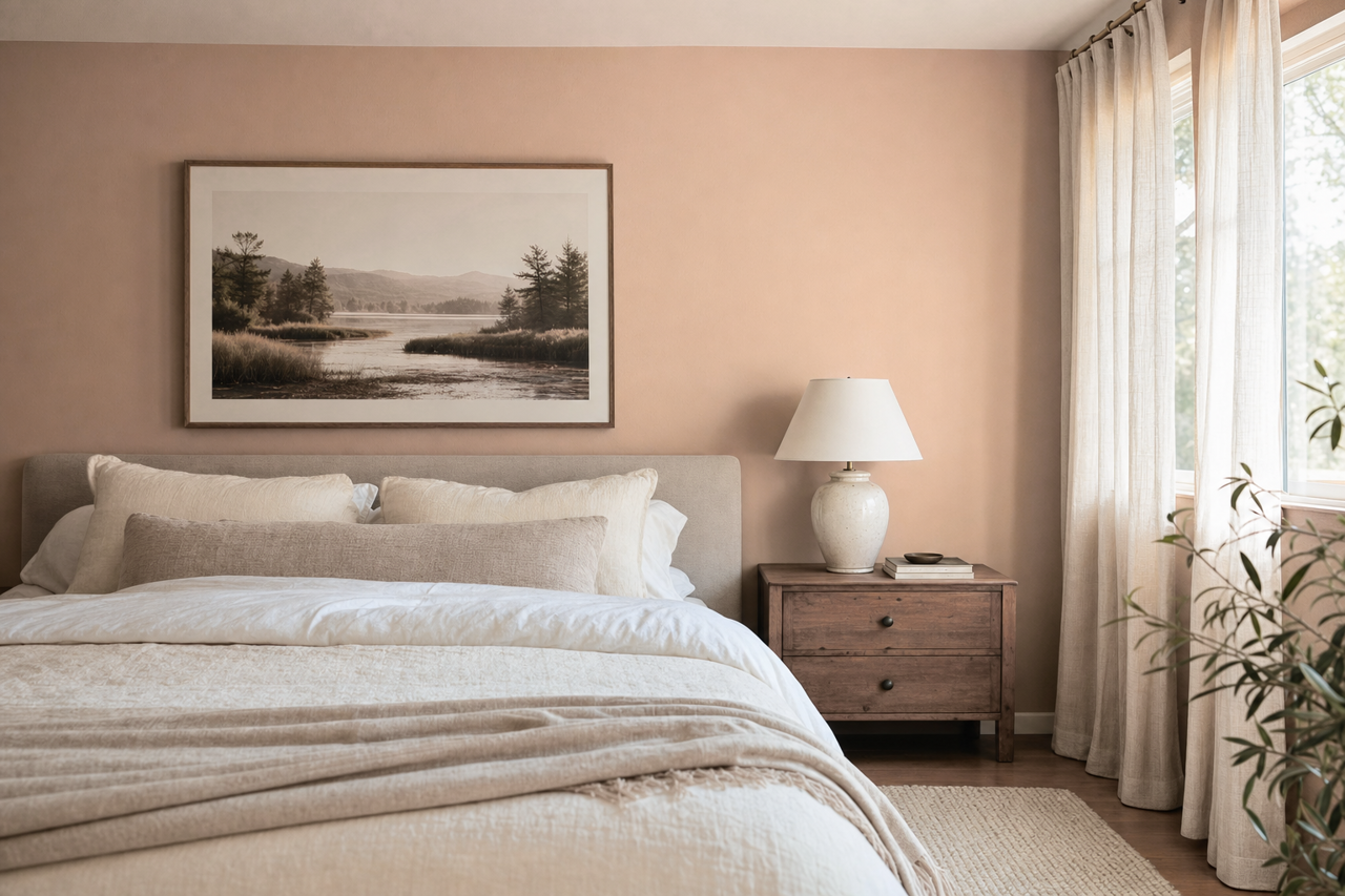 Whispering Wood by Benjamin Moore on interiors