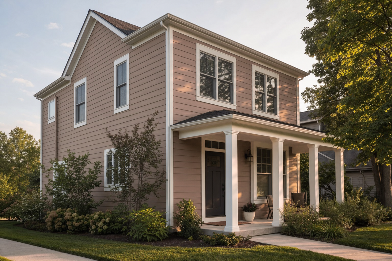 Taupetone by Benjamin Moore on exterior