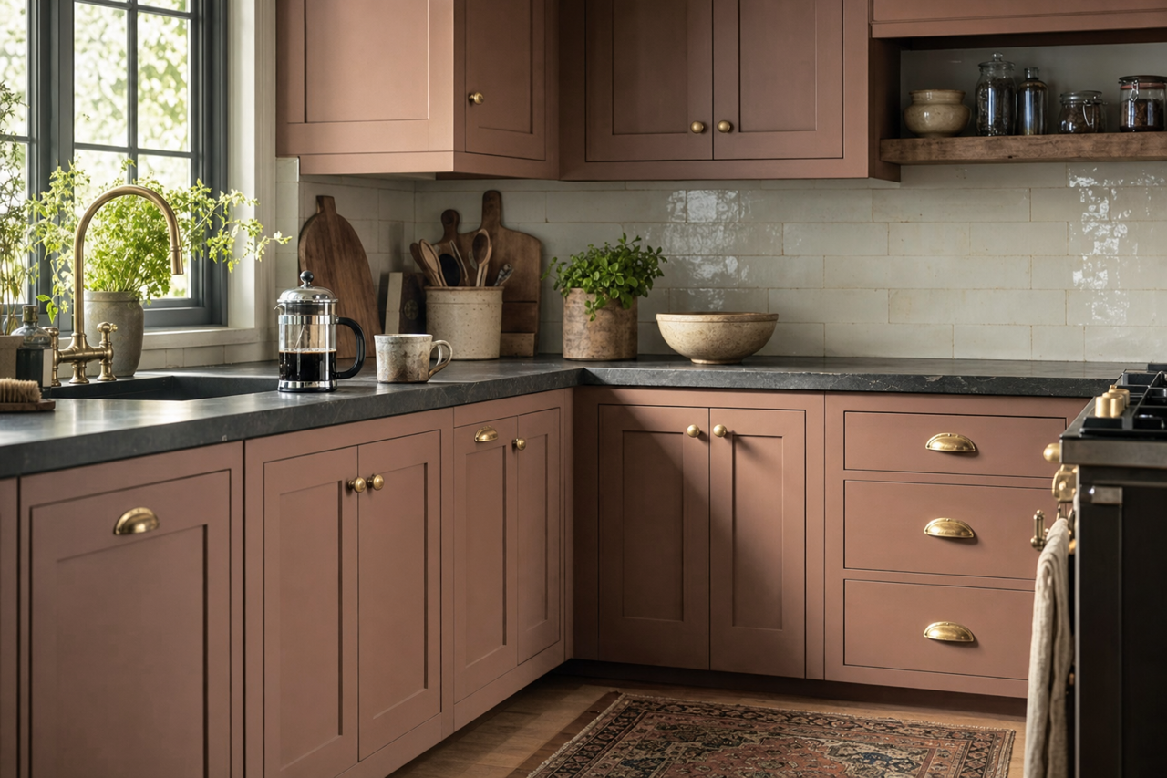 Chocolate by Benjamin Moore on cabinets