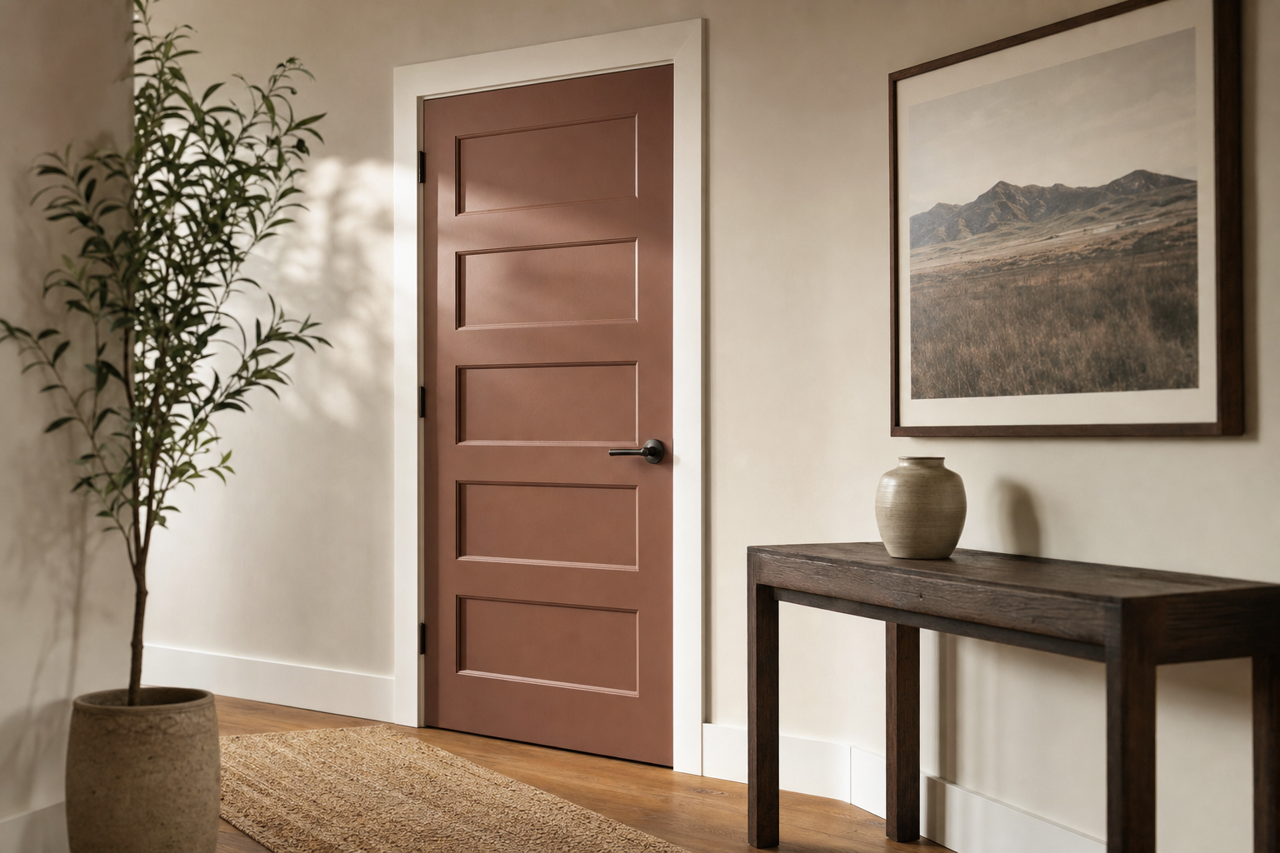 Cowboy by Benjamin Moore on interior-doors
