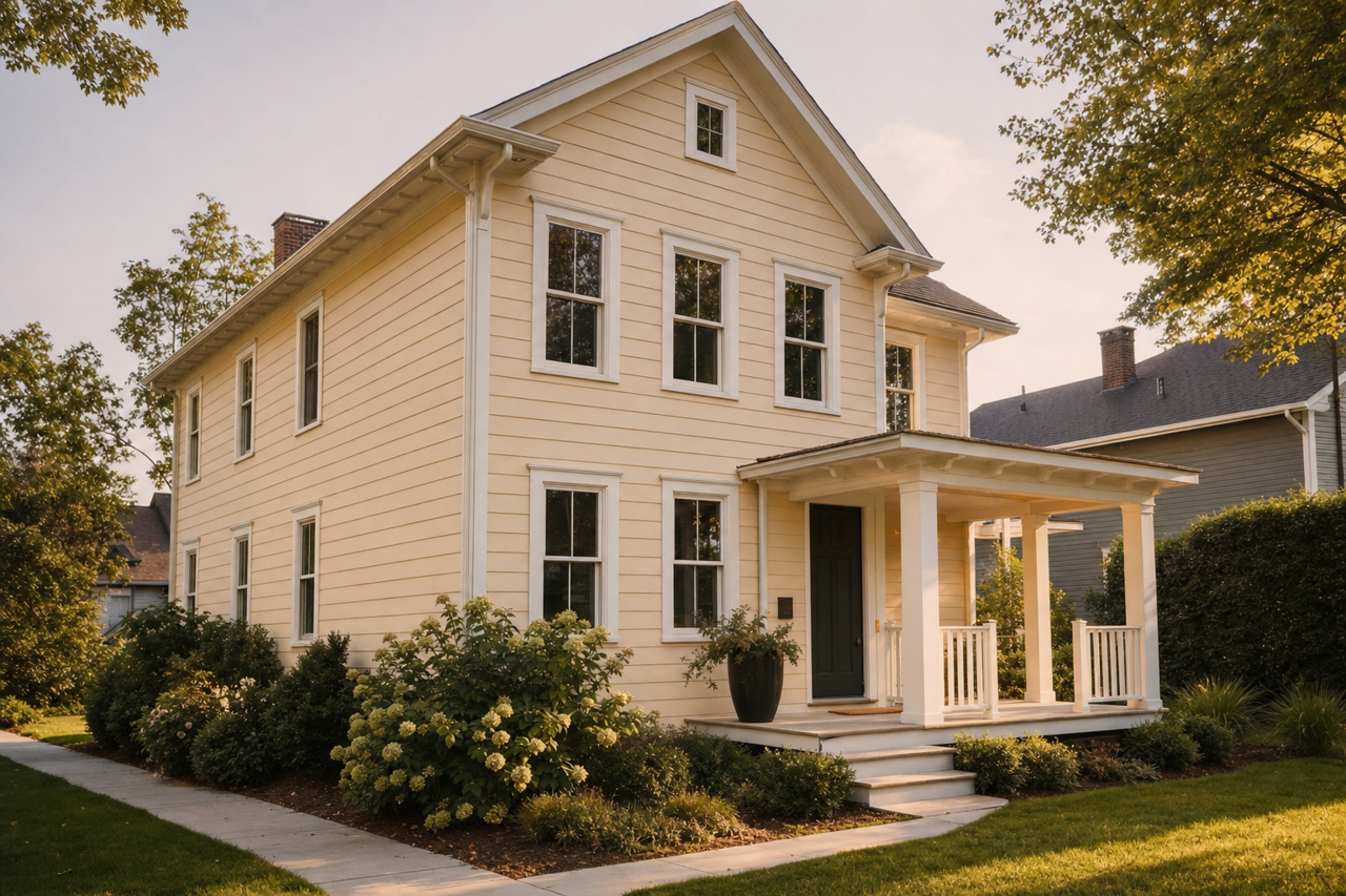 Ionic Column by Benjamin Moore on exterior
