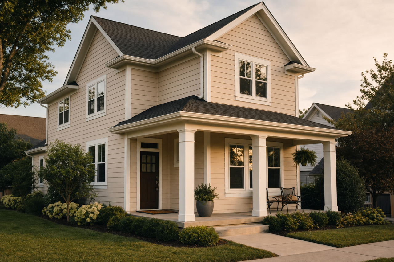Dusty by Benjamin Moore on exterior