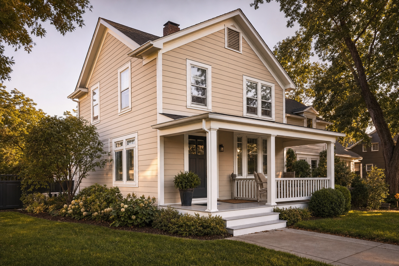 Shabby Chic by Benjamin Moore on exterior