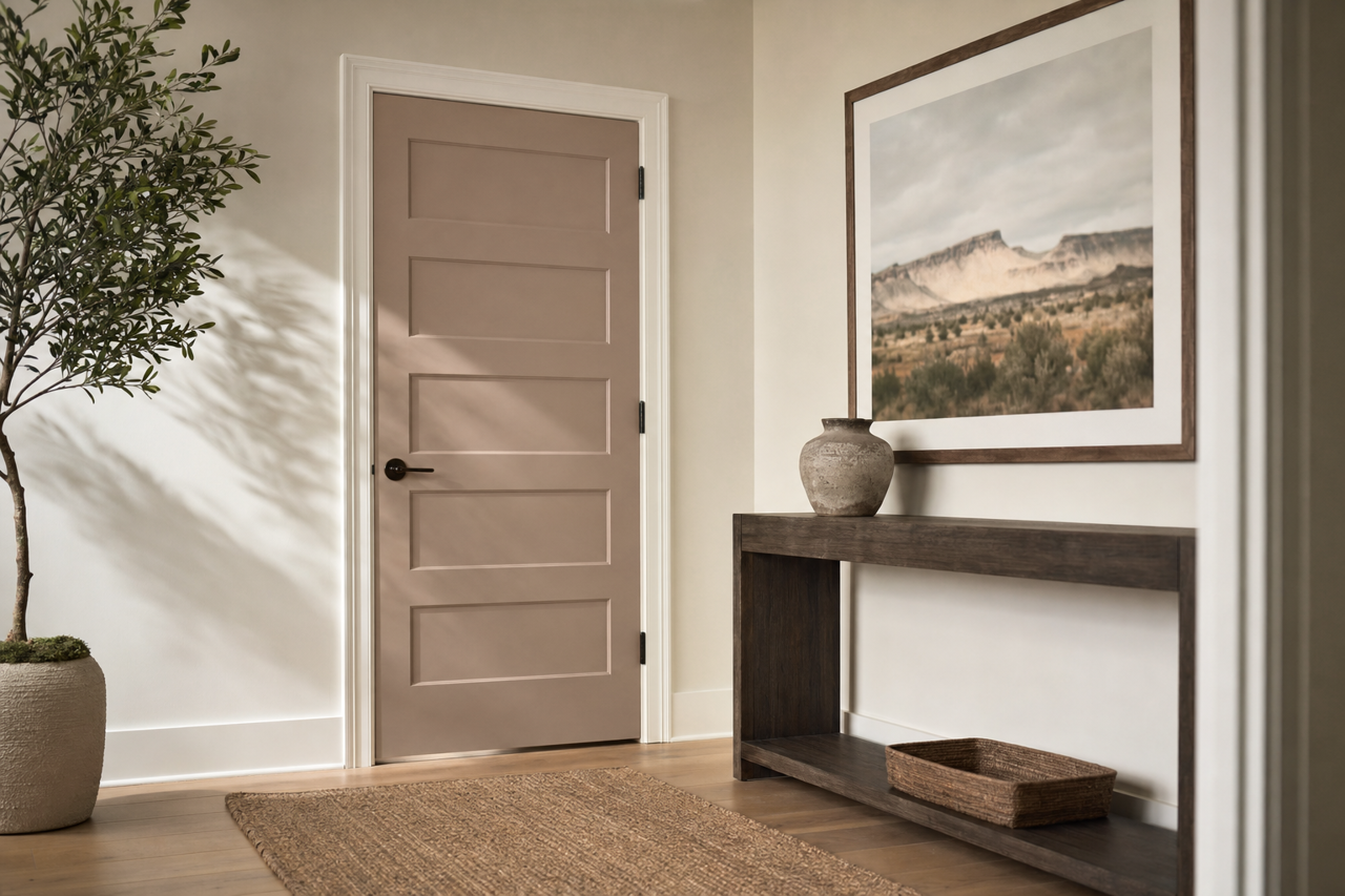 Woodacres by Benjamin Moore on interior-doors