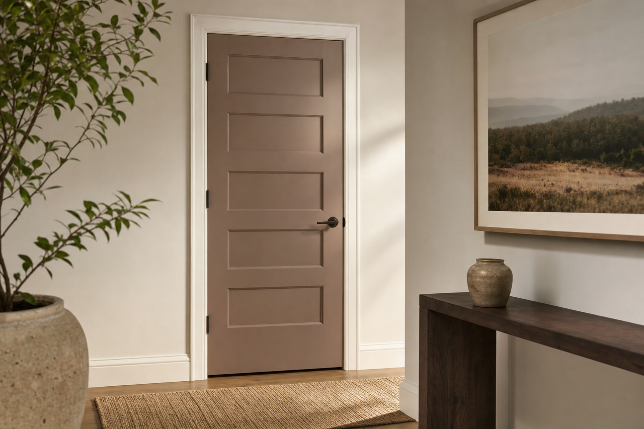 Long by Benjamin Moore on interior-doors