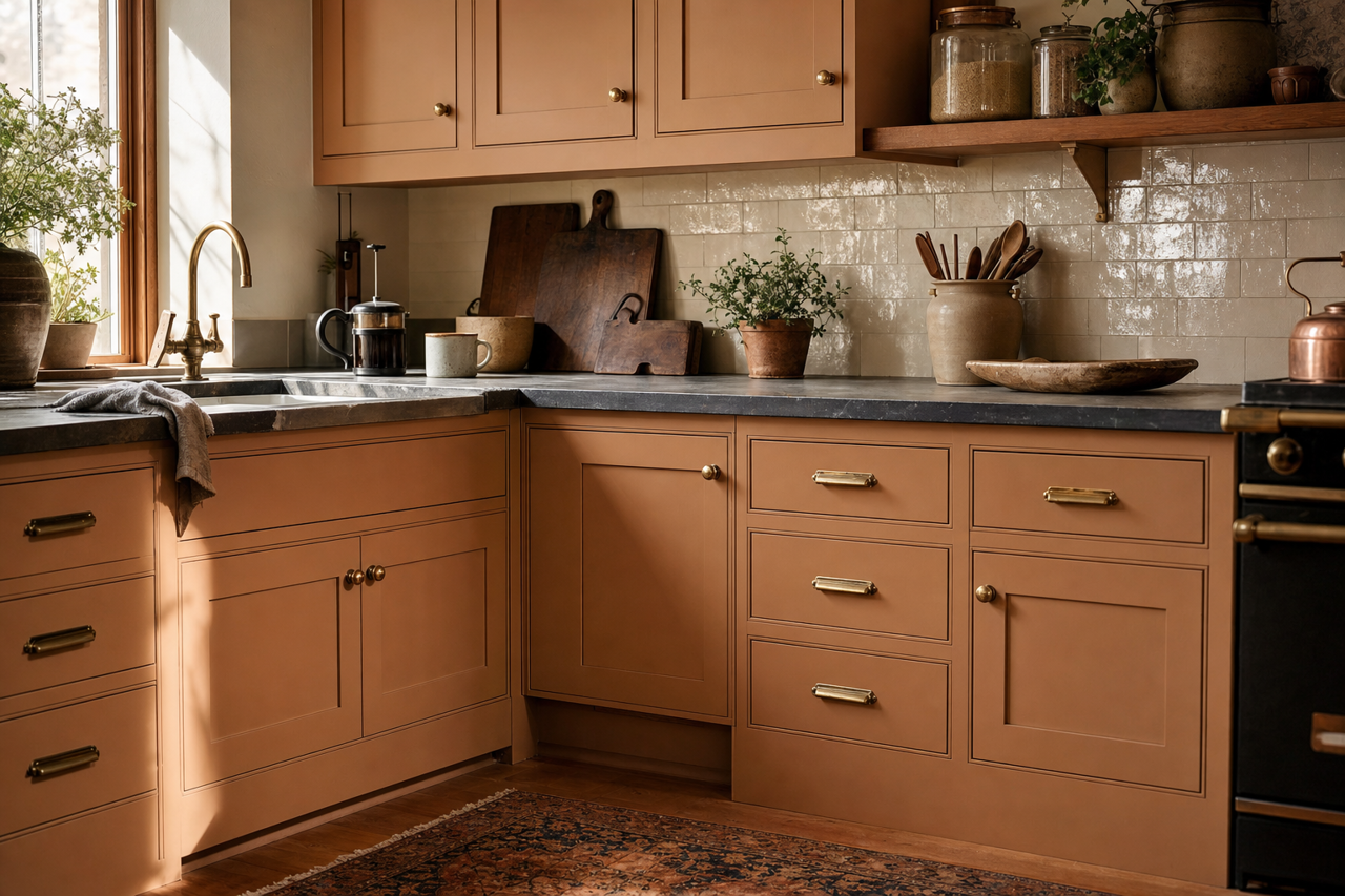 Maple by Benjamin Moore on cabinets
