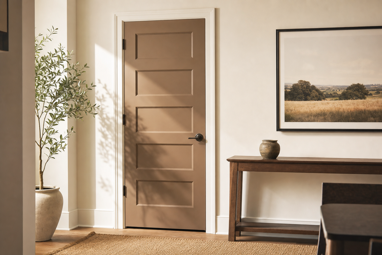 Maple by Benjamin Moore on interior-doors