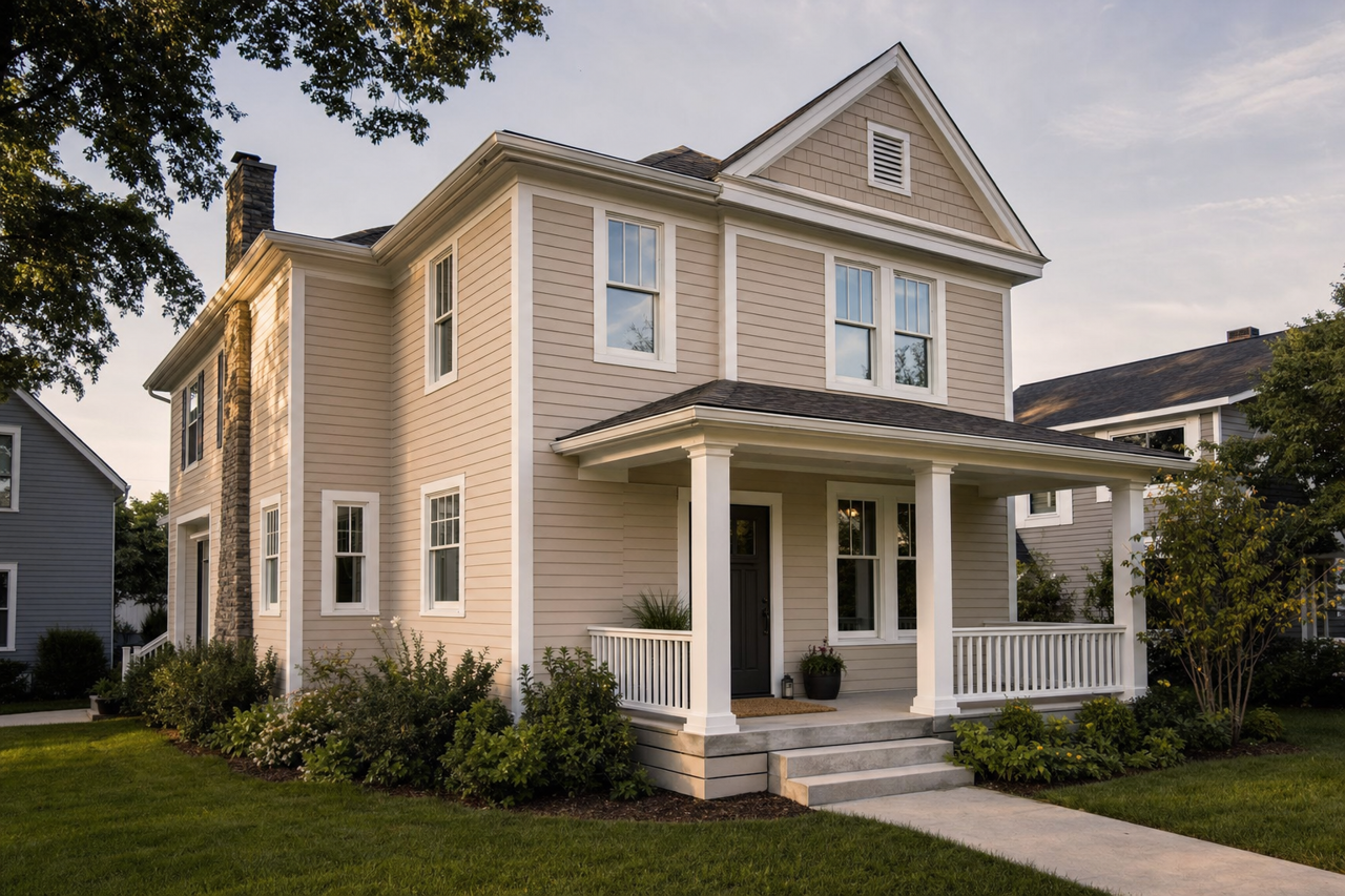 Chocolate Mousse by Benjamin Moore on exterior