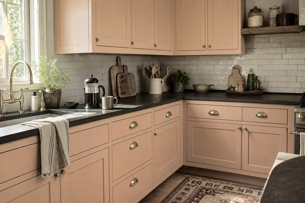 Broken by Benjamin Moore on cabinets