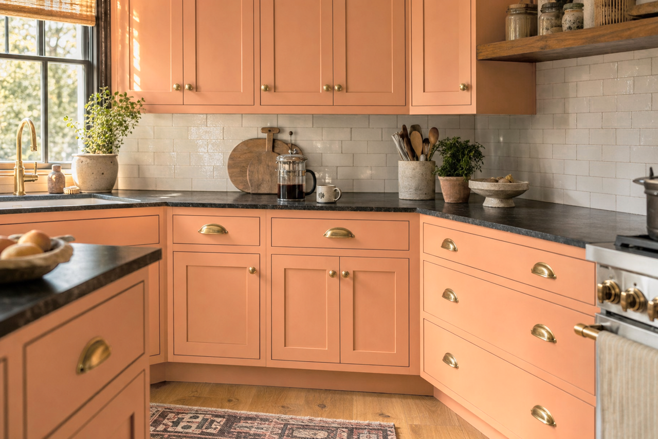 Sweet by Benjamin Moore on cabinets