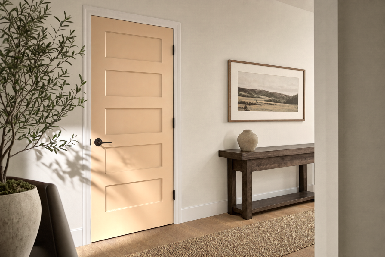 Bar by Benjamin Moore on interior-doors