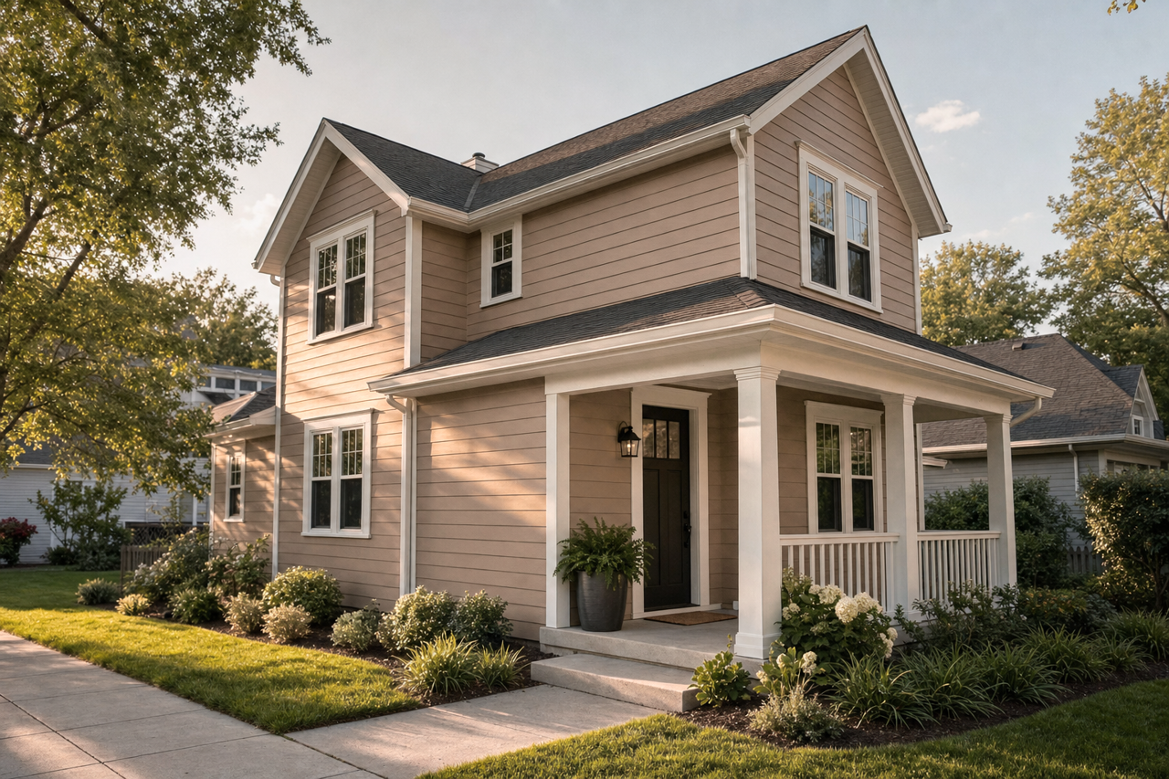 Clay by Benjamin Moore on exterior