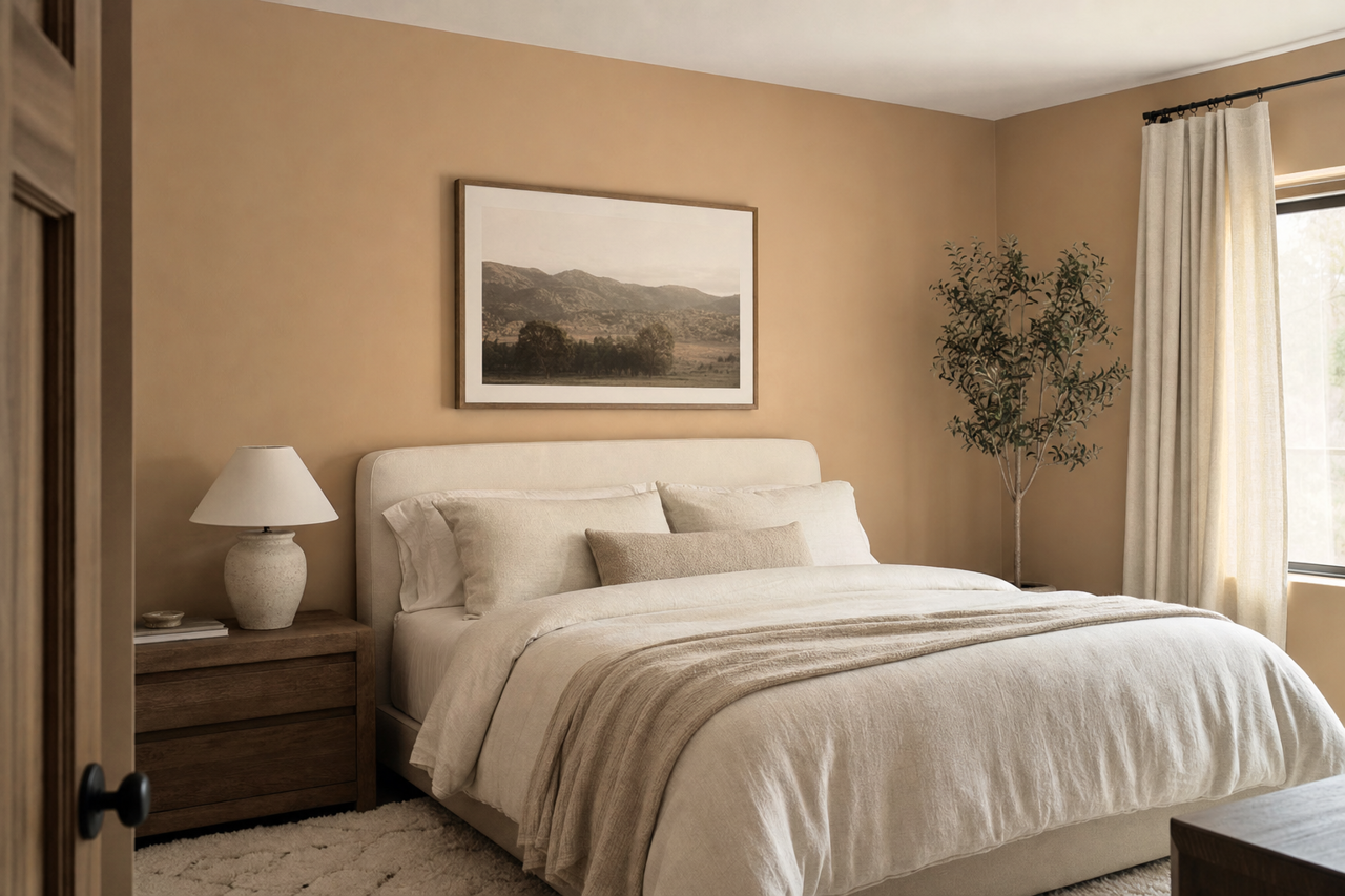 Clay by Benjamin Moore on interiors