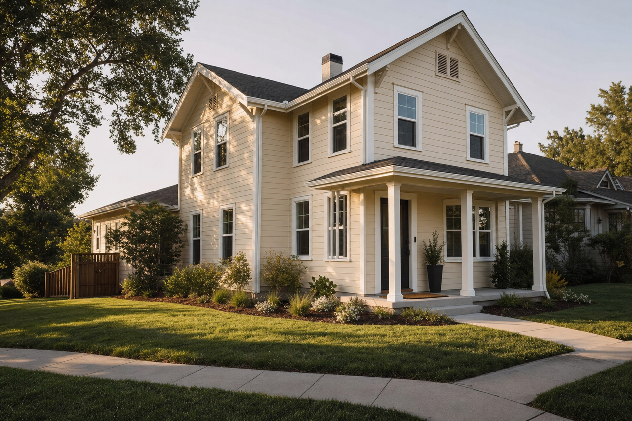 Muslin by Benjamin Moore on exterior