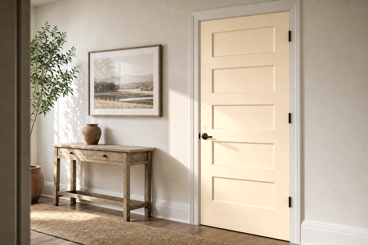 Everlasting by Benjamin Moore on interior-doors