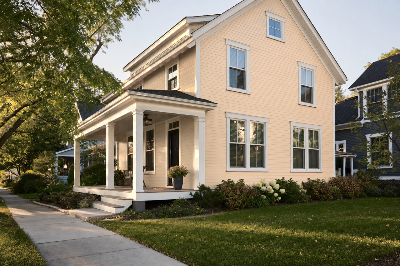 Stone House by Benjamin Moore on exterior