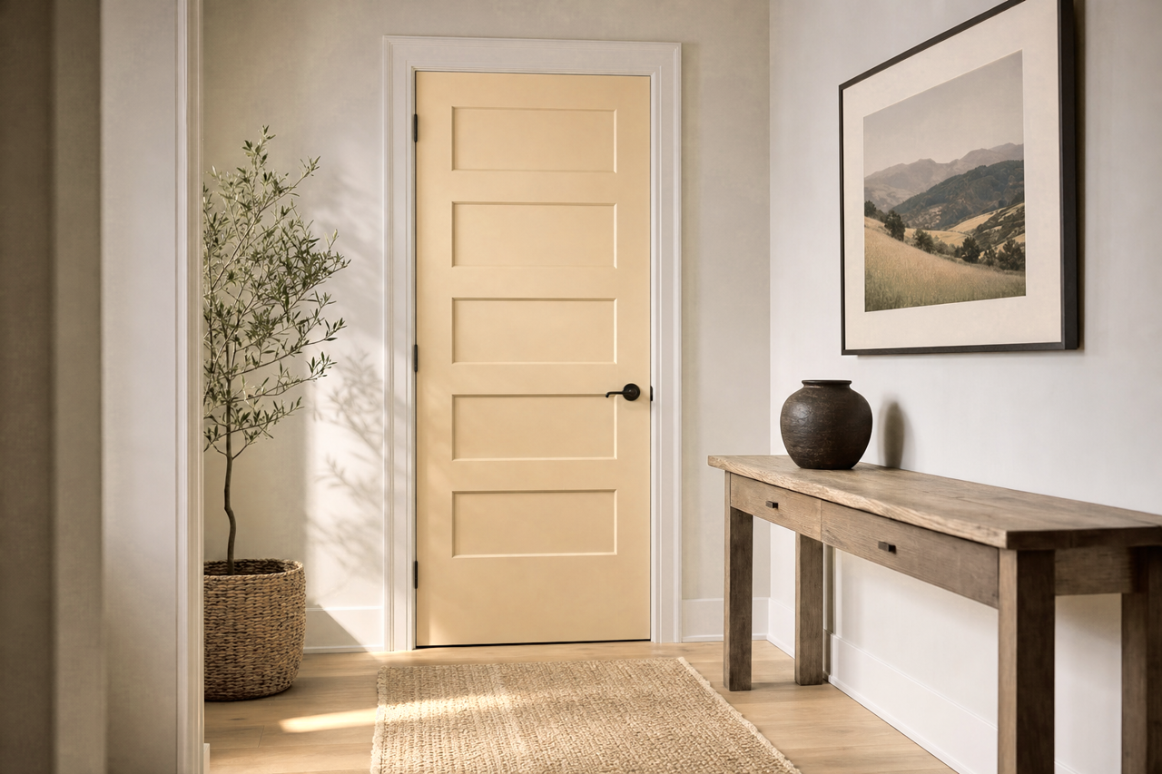 Stone House by Benjamin Moore on interior-doors
