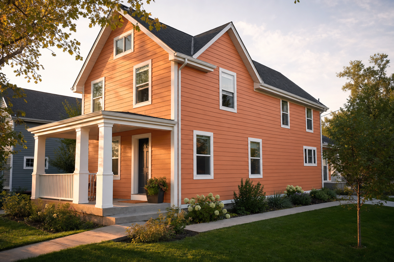 Sienna by Benjamin Moore on exterior