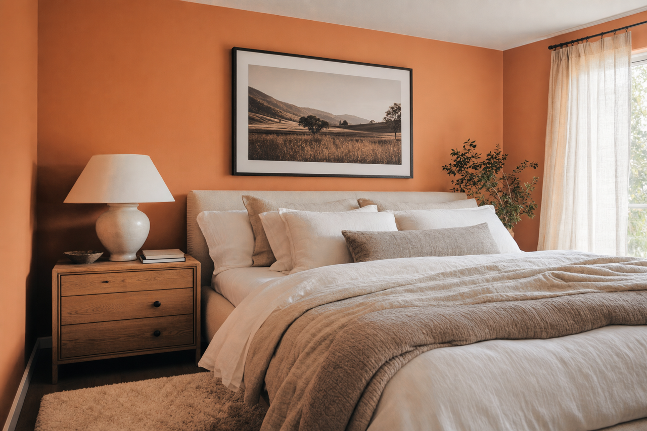 Sienna by Benjamin Moore on interiors