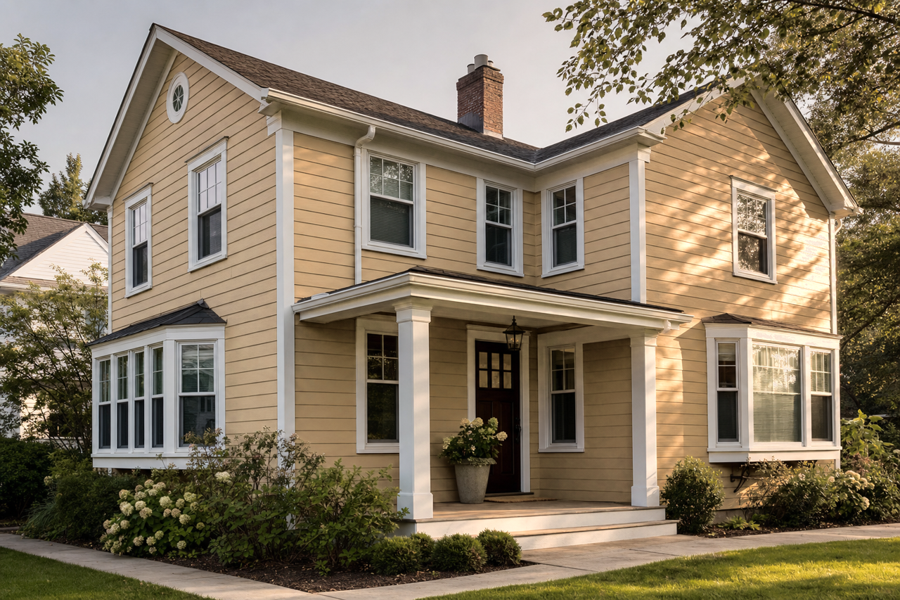 Spice by Benjamin Moore on exterior