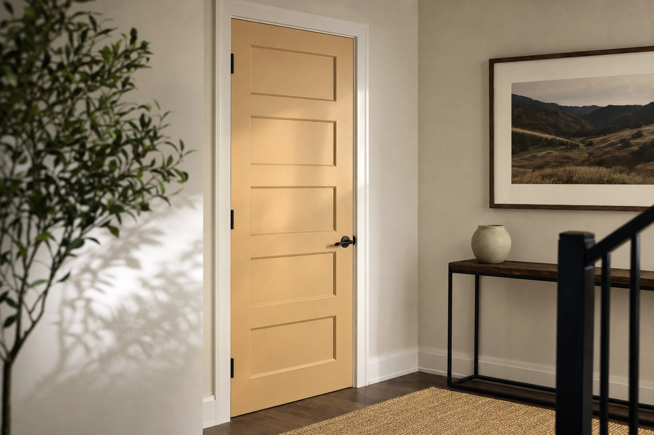 Spice by Benjamin Moore on interior-doors