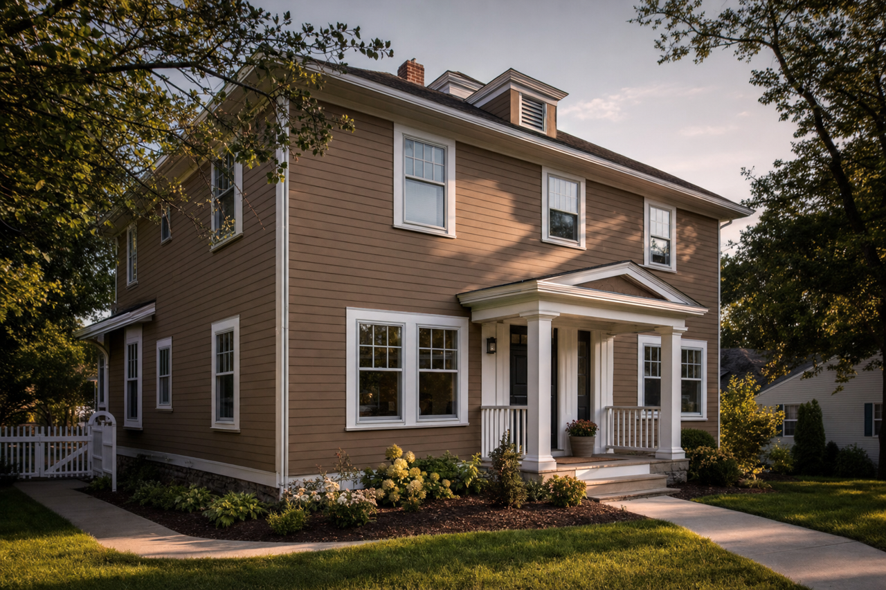 Blue Ridge Mountains by Benjamin Moore on exterior