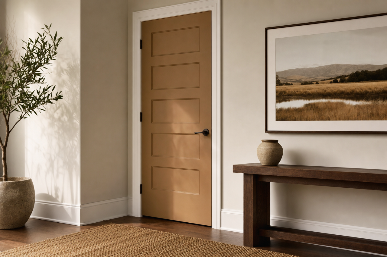 Blue Ridge Mountains by Benjamin Moore on interior-doors