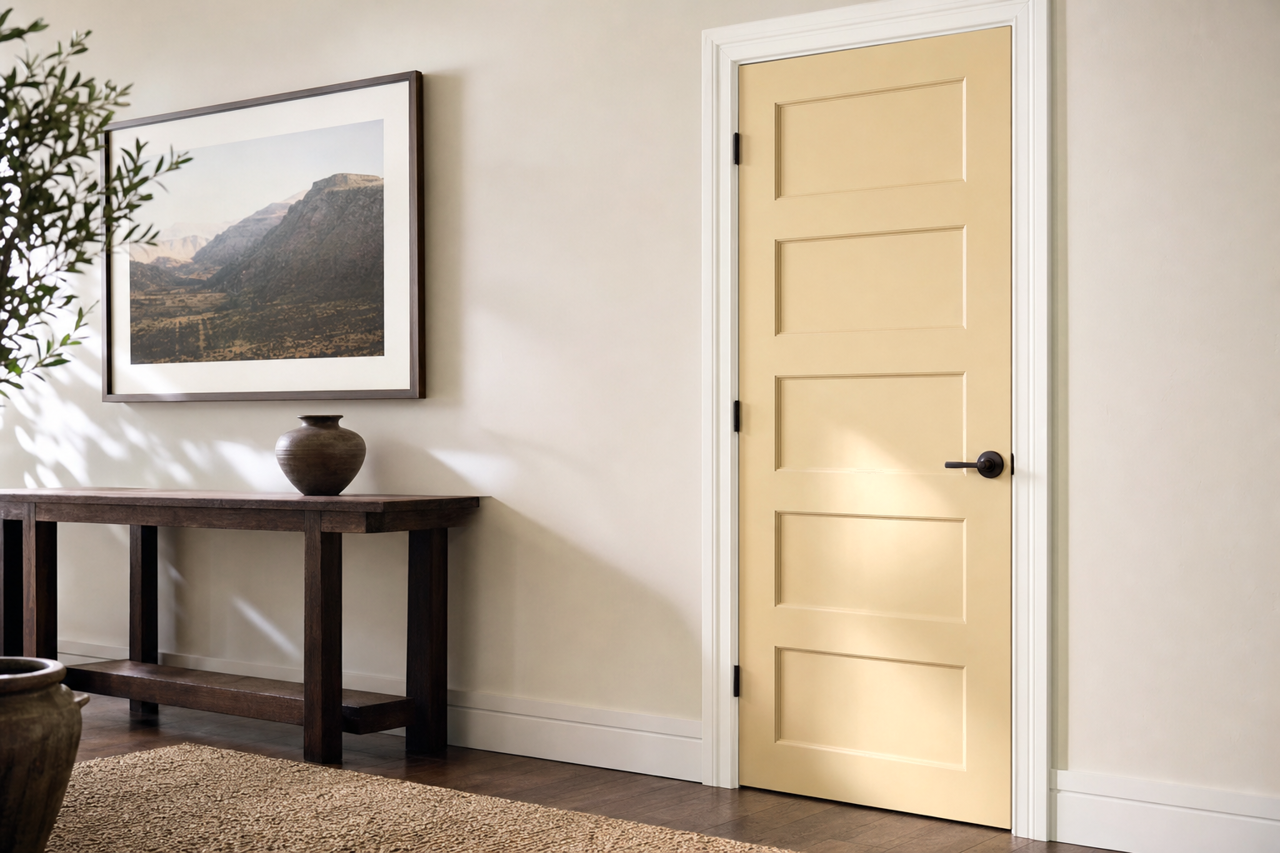 Sandy by Benjamin Moore on interior-doors