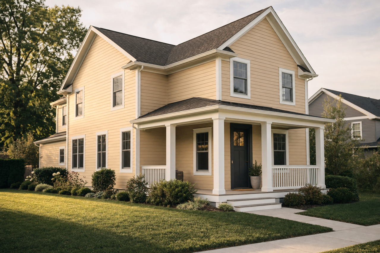 Deer Path by Benjamin Moore on exterior