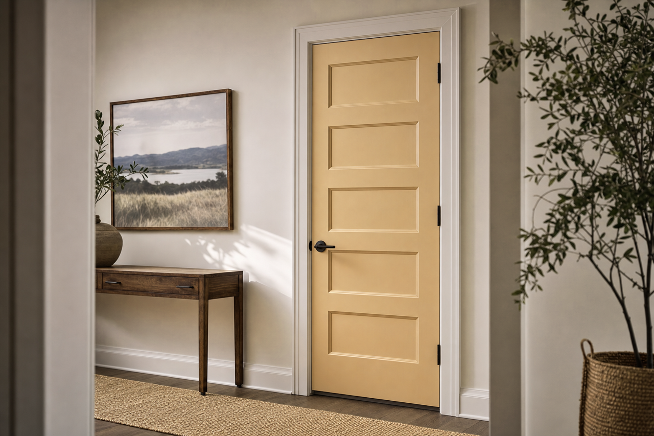 Deer Path by Benjamin Moore on interior-doors