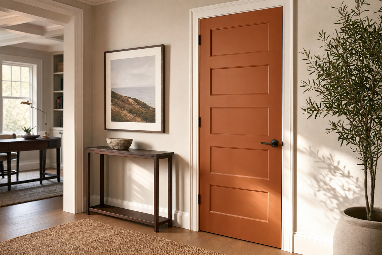 Terra by Benjamin Moore on interior-doors